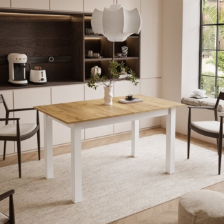 Lookway Klapptisch Ausklappbarer Tisch für 6-8 Personen Wohnzimmer ARTON 140 cm, Breite: 140-195