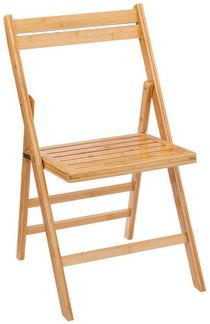 Spetebo Klappstuhl Bambus Klappstuhl natur - 79 x 44 cm (Stück, 1 St), Küchen Stuhl klappbar aus FSC Holz