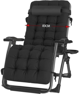 Klappbare Sonnenliege mit Abdeckung, Relaxliege 240kg Belastbar