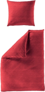 BIERBAUM Bettwäsche Chic Uni, Seersucker, 2 teilig, Schickes Unidesign: Modern und elegant für jedes Schlafzimmer