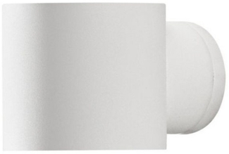 LED Außenwandleuchte runder Wandspot Up-Down, Höhe 9cm, Weiß