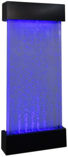 Vente-unique - Sprudelnder Säulenbrunnen mit farbwechselnder LED-Beleuchtung - H 122 cm - CECILY