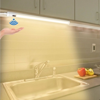 MUPOO LED Unterbauleuchte Unterbauleuchte Küche LED mit Bewegungsmelder, Schrankbeleuchtung USB