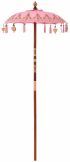 vidaXL Balinesischer Sonnenschirm Rosa (90-100) x 260 cm 42006468