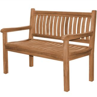 Gartenbank Arezzo Teak Massivholz - Breite: XXL extra stark 150 cm