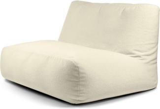 Sitzsack ‘Sofa Tube‘, Bezugstoff - Teddy, 100% Polyester, Cream, 85x80x80 cm.