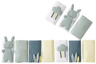 VERTBAUDET Baby Bettumrandung „Frühlingsregen“ Oeko-Tex grün ONE SIZE
