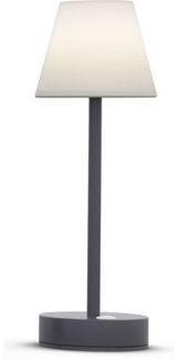 New Garden 'Lola Slim 30' Akku Tischleuchte, Metall/Kunststoff, Anthrazit, Ø 11x32 cm