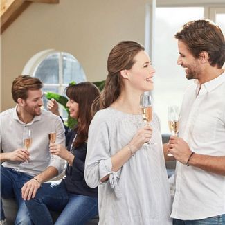 Leonardo Ciao+ Sektglas, Champagnerglas, Glas, extrem stoßfest, 190 ml, 61445