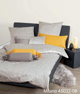 Janine Mako-Satin Bettwäsche Milano 45032-08 Monderz Goldgelb