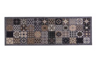 MD Entree Läufer Cook&Wash Küchenläufer Teppichläufer Küchenteppich, rechteckig, Höhe: 5 mm, bei 30° waschbar, anti-rutsch, 50 x 150 cm, Patchwork Tiles, bunt