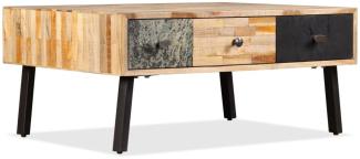 vidaXL Couchtisch Recyceltes Massivholz Teak 90x65x40 cm 245404