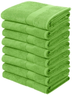 my home Handtücher Juna, als Set und Serie erhältlich, 8 Handtücher, 50x100cm, Walkfrottier (8-St), 8-tlg. Handtuch-Set, 100% Baumwolle, mit Bordüre, Uni-Farben, weich