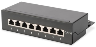 DIGITUS cat. 6 Desktop Klasse E Patchpanel, geschirmt, 8-Port