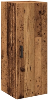 vidaXL Wandschrank Altholz-Optik 34,5x34x90 cm Holzwerkstoff 857334