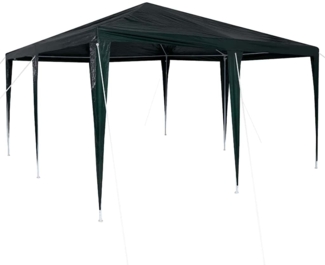 vidaXL Party-Zelt Grün, Weiß 400 x 400 x 266 cm Polyester, Stahl 42003424