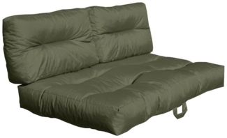 Outdoor Palettenkissen Set MONSUN (1 Sitzkissen + 2 Rückenkissen), verschiedene Farben olive