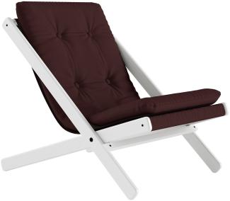 KARUP DESIGN BOOGIE Futon Liegestuhl Gestell Weiß / Brown