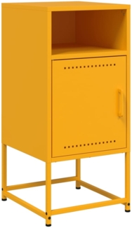 vidaXL Nachttisch Senfgelb 36x39x78 cm Stahl 846572