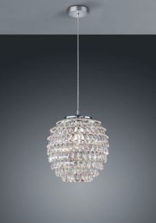 Hängeleuchte PETTY mit Kristall Behang aus Acryl, Ø 35cm