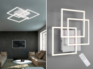 LED Deckenleuchte MOBILE Weiß dimmbar Nachtlicht Lichtfarbe einstellbar, B: 42cm