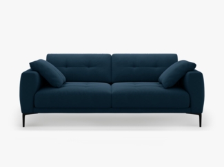 Micadoni Sofa Bemy 3-Sitzer Samt Königsblau