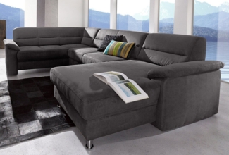 sit&more Wohnlandschaft Ascara U-Form, inklusive Boxspring/Federkern-Polsterung, wahlweise mit Bettfunktion