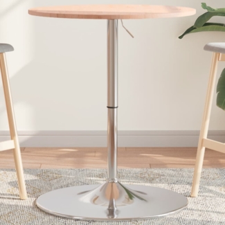 vidaXL Bartisch Ø60x89,5 cm Massivholz Buche 3270624