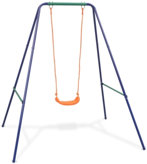 2-in-1 Einzelschaukel und Kleinkinderschaukel Orange