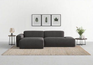 TRENDMANUFAKTUR Ecksofa Braga, mit hochwertigem Kaltschaum, L-Form, in Cord erhältlich, 2 Teile, modernes Sofa, Couch mit hohem Sitzkomfort, 275/72/160 cm (B/H/T)