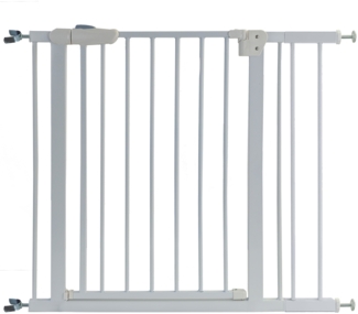 Treppenschutzgitter Absperrgitter weiß ohne Bohren für Sprossen 88-99cm