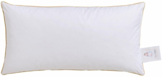 Frau Holle Federkissen Frau Holle, Füllung: 50% Gänsefedern, 50% Gänsedaunen, Bezug: 100 % Baumwolle, Bauchschläfer, Rückenschläfer, Seitenschläfer, Kopfkissen 40x80 cm, 80x80cm, weich