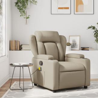 vidaXL Massagesessel Cappuccino-Braun Kunstleder 372440