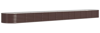 vidaXL Hochbeet Verzinkter Stahl 512x80x36 cm Braun 318940