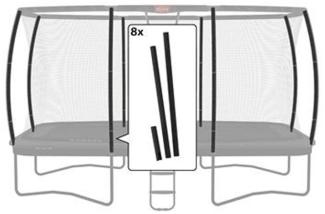 BERG Trampolin Ultim Safety Net DLX XL - Schaumstoffschutz-Set ERSATZTEIL