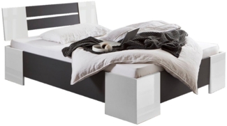 moebel-dich-auf Futonbett LINZ (Bett 140x200, in verschiedenen Farben), Made in Germany, optional mit Rollrost