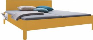 NAIT Doppelbett farbig lackiert Bambustiefgeld 180 x 220cm Mit Kopfteil