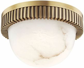 Casa Padrino Luxus LED Deckenleuchte Antik Messing Ø 13 cm - Luxus LED Leuchten