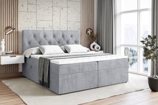 ALTDECOR Boxbett MIRAGE (Multipocket-Matratze H4, H3 Matratze Bonellfederung, Topper, Kopfteil)