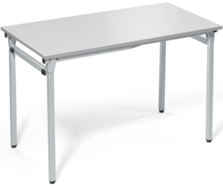 Soennecken Klapptisch 4-Fuß 1.200x600 mm Gestell alusilber Platte licht