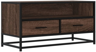 vidaXL TV-Schrank Eichen-Optik 80x34,5x40 cm Holzwerkstoff und Metall 848813