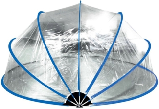 Steinbach Pooldach Cabrio Dome, blau, 440x220 cm