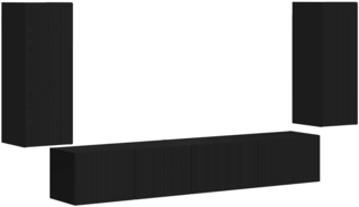 vidaXL 3 pcs Schwarz 3409160