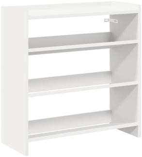 vidaXL Schuhregal Weiß 60x25x62 cm Holzwerkstoff 859887