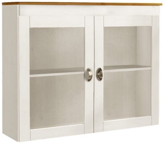 Home affaire Glashängeschrank Oslo 100 cm breit, aus massiver Kiefer, mit 2 Glastüren, Metallgriffe