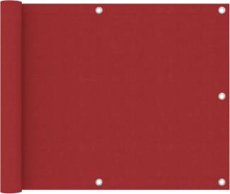 vidaXL Balkon-Sichtschutz Rot 75x300 cm Oxford-Gewebe 135032