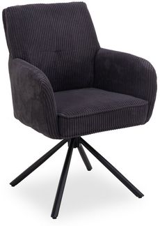 SANSIBAR Living Esszimmerstuhl Armlehnstuhl SANSIBAR SONDERVI BHT 60x92x62 cm grau