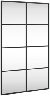 vidaXL Wandspiegel, Metall schwarz, 50x80 cm