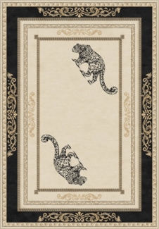 Belle Arti Teppich Teppich Jaguar schwarz gold 67x105 cm, Rechteckig