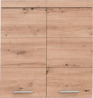 trendteam smart living Badezimmer Hängeschrank Wandschrank Amanda, 73 x 77 x 23 cm in Asteiche mit viel Stauraum